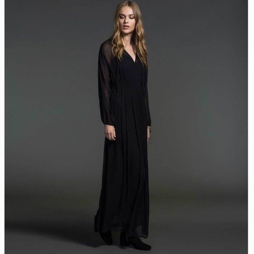 NWOT Massimo Dutti evening black long dress
